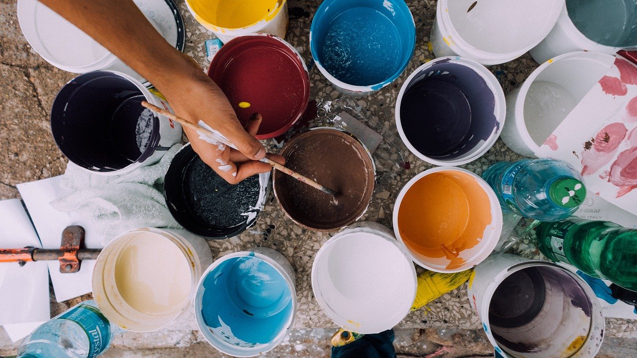 Painter Paint Cans Brush Paintbrush  - Free-Photos / Pixabay